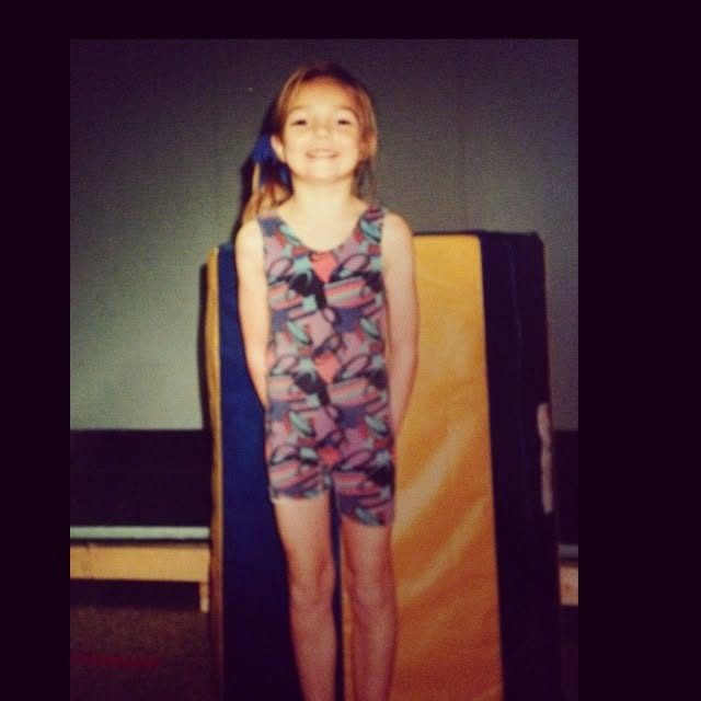 Mel as a young gymnast